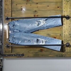 PISTOLA RUGGED DISTRESSED RIPPED DENIM JEANS SIZE 27